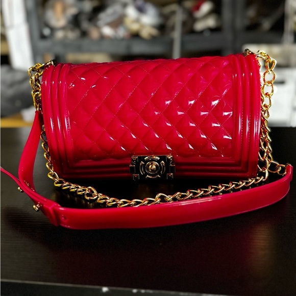 Women’s Fashion Quilted Jelly Crossbody Bag - Picture 10 of 10